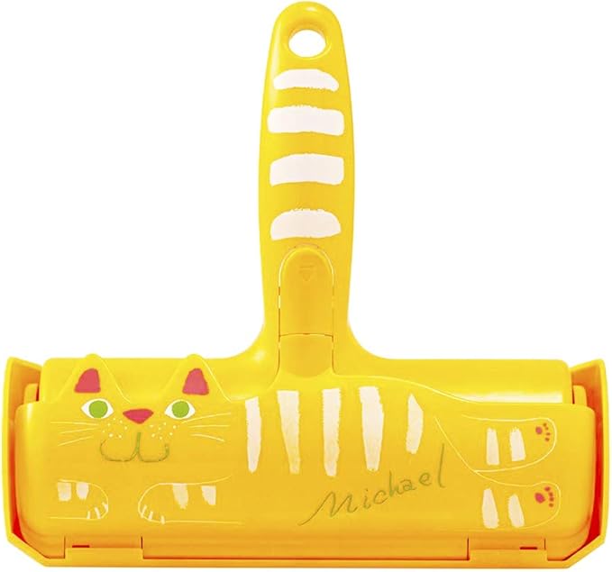 Pet Hair Remover Roller - Lint Roller for pet Hair - Self Cleaning Dog &amp; Cat Hair Remover - Remove Dog, Cat Hair from Furniture, Carpets, Bedding, Clothing and More. Orange