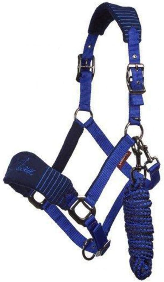 LeMieux Vogue Fleece Headcollar - Halter &amp; Leadrope - Extra Padding, Adjustable at Curb and Poll Strap