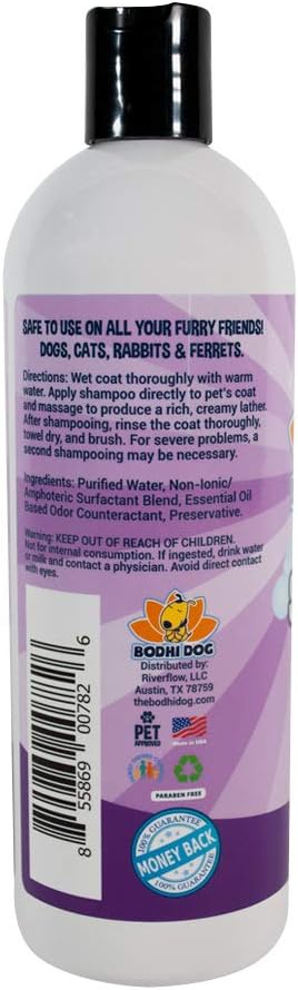 Bodhi Dog Skunk Shampoo - Odor Remover with Essential Oils for Dogs &amp; Cats - Cleans, Deodorizes &amp; Eliminates Skunk Smell - Gentle on Skin &amp; Suitable for Pets of All Sizes - Made in USA (16 Fl Oz)