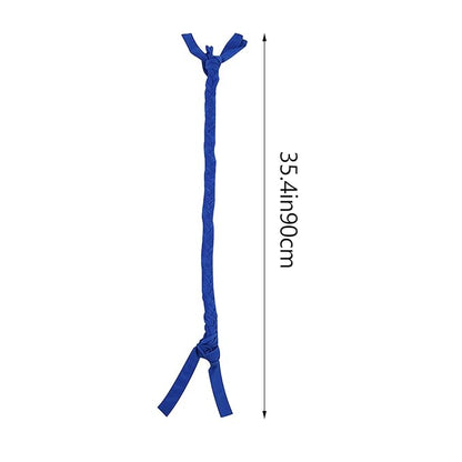 Ponytail Horse Tail Bag, 3 Tube Durable Braid-in Tail Bag (Blue)