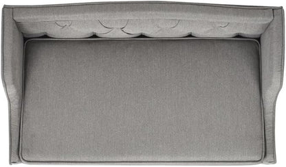 Pemberly Row 35" Tufted Wingback Pet Sofa Bed Medium Uptown Gray