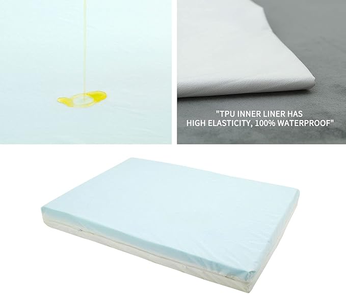 GOHOO Jumbo Dog Bed for Large Dogs, Orthopedic Memory Foam with Cooling Gel &amp; Waterproof Lining