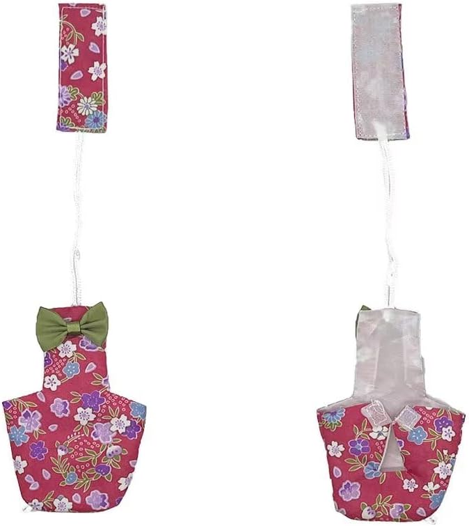 2 PCS Star Diapers for Parrots Red&amp;Balck Fashionable Avian Accessories Parrot Clothes for Birds