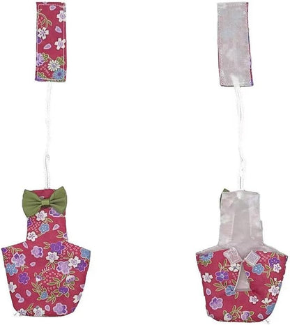 2 PCS Star Parrot Clothes for Birds Red&amp;Balck Reusable Canary Birds Boutique Flyper Adjustable Bird Diape