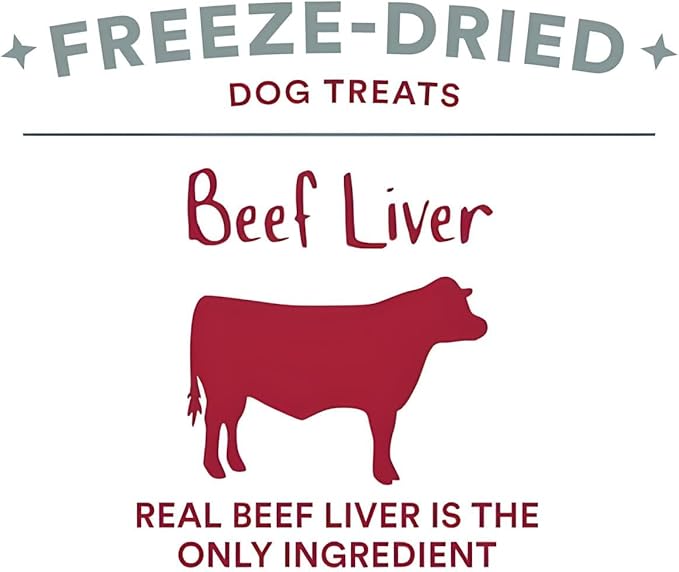Organic Freeze Dried Dog &amp; Cat Treats - Single Ingredient, Grain Free Food Toppers for Healthy Pets, No Fillers or Preservatives (3 Bag, Beef)
