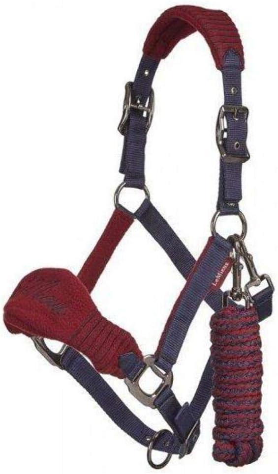 LeMieux Vogue Fleece Headcollar - Halter &amp; Leadrope - Extra Padding, Adjustable at Curb and Poll Strap