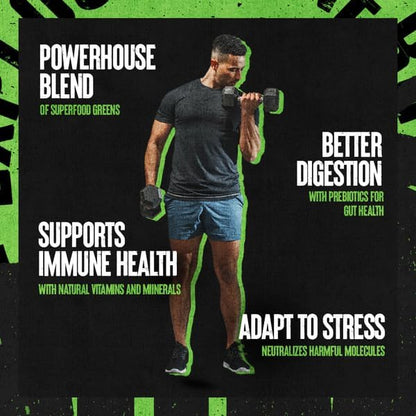Animal Daily Greens Pill Packs - Kale, Wheat Grass, Alfalfa &amp; More - Convenient Prebiotic and Probiotic Superfood Blend for Superior Digestion, Gut Health, and Immunity For Men &amp; Women - 30 Day Supply