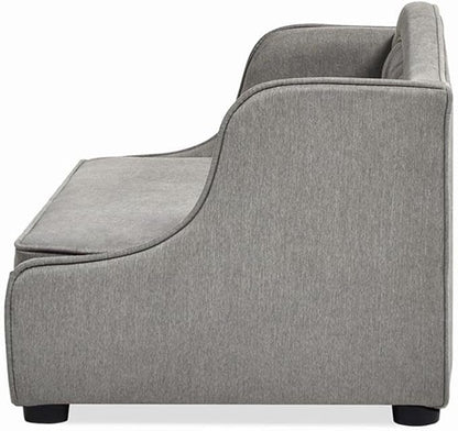 Pemberly Row 35" Tufted Wingback Pet Sofa Bed Medium Uptown Gray