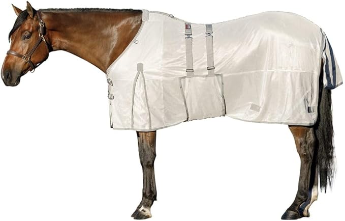 Schneiders Soft Interlock Mesh II Horse Fly Sheets | Superior UV &amp; Insect Protection | Versatile Euro Fit Option | Reflective Safety Design