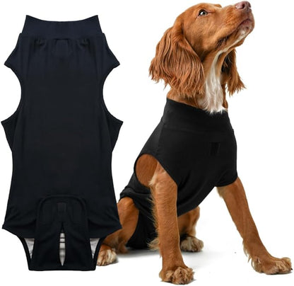 PupShield - Dog Surgery Recovery Suit Male and Female Easy to Use Anti Licking Design Breathable Comfortable - Spay &amp; Neuter Recovery Suit, Surgical Onesie - Dog Cone Alternative
