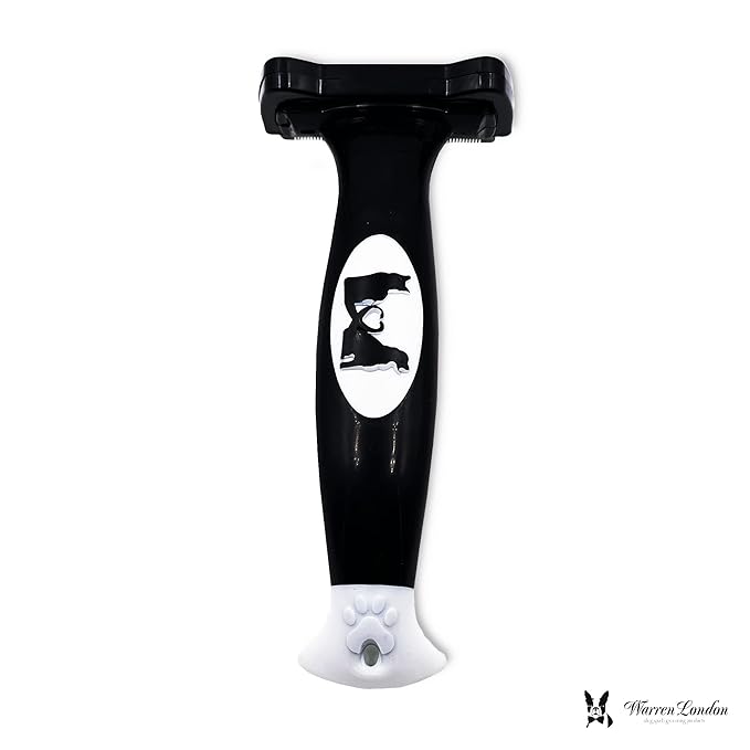 Warren London Medium Long-Hair Deshedding Brush | 2.5″ Stainless ¼″ Teeth | Breaks Up Mats &amp; Captures Loose Undercoat | For Spaniels, Aussies &amp; Mixed Breeds