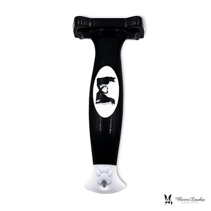 Warren London Medium Long-Hair Deshedding Brush | 2.5″ Stainless ¼″ Teeth | Breaks Up Mats &amp; Captures Loose Undercoat | For Spaniels, Aussies &amp; Mixed Breeds