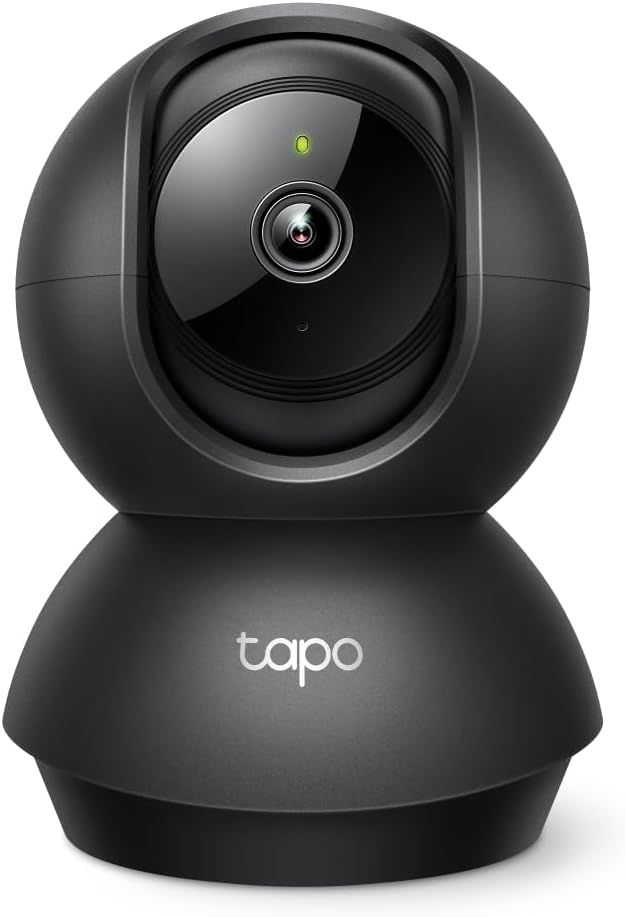 Tapo TP-Link 2K Pan/Tilt Indoor Security Camera for Baby Monitor, Pet Camera | Motion Detection &amp; Tracking | 2-Way Audio | Cloud &amp; SD Card Storage | Works w/Alexa &amp; Google Home | Black C211