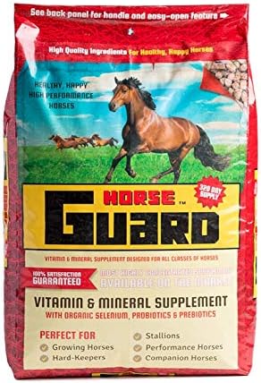 Horse Guard 40 lb, Equine Vitamin Mineral Supplement with Organic Selenium &amp; Vitamin E
