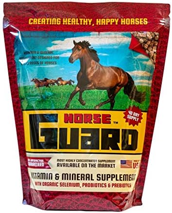 Horse Guard 4.6 lb, Equine Vitamin Mineral Supplement with Organic Selenium &amp; Vitamin E