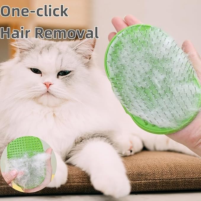 4-Pack Silicone Cat Brush Set, Pet Scratcher and Massager – Adjustable Pet Deshedding Brush, Bath Brush for Cats and Dogs, Suitable for Furniture Legs &amp; Corners (Needle Style - 2PCS (Blue + Green))