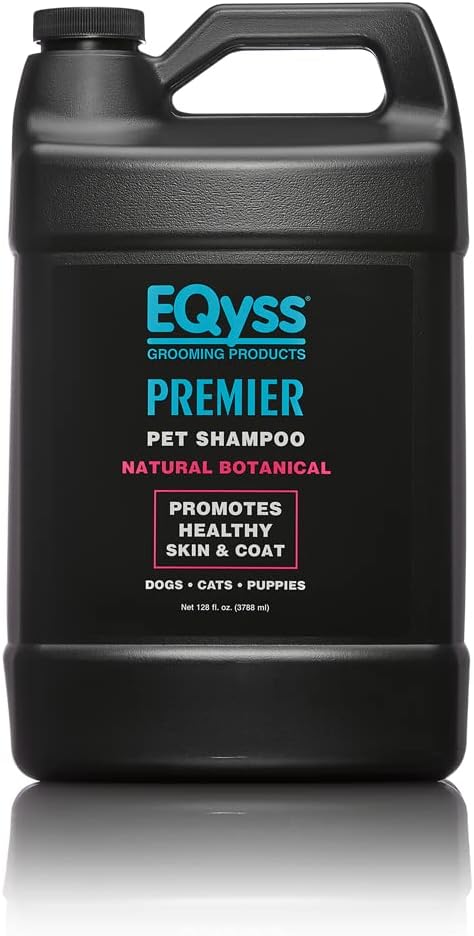EQyss Premier Pet Shampoo - Cleanses &amp; Moisturizes Coat, Adds Volume, Intensifies Colors, Residue-free Finish - for all Dogs, Cats, Puppies (128 oz)