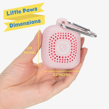 Sweet Paws Portable Dog Paw Towel, Lightweight &amp; Super Absorbent Microfiber, Clips onto Leash, Quick Drying Towel for Dogs Paws with Silicone Case, Dry Dog’s Paws on The Go - Small - 3 Pieces Set