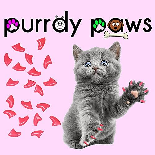 40 Pack Soft Nail Caps for Cat Claws Soft Pink Large