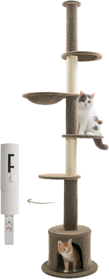 Made4Pets Floor to Ceiling Cat Tree 93-106&