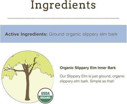 Herbsmith Organic Slippery Elm - Digestive Aid for Dogs and Cats - Constipation and Diarrhea Relief for Dogs and Cats - Megaesophagus Dog Aid- 75g