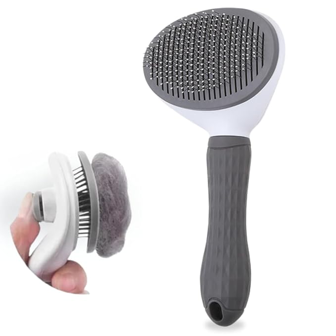 Namylya Cat Brush for Shedding &amp; Grooming – Slicker Brush for Dogs and Cats with Long Hair – Removes Tangles, Mats &amp; Loose Fur