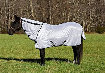 TuffRider Comfy Mesh Combo Neck Fly Sheet 78 White