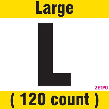 zetpo Cat Nail Caps | Cat Claw Covers | with Adhesives and Applicators (L, 12x Colors/Leo | 120 pcs)