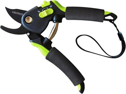Soft Grip Pruning Shears for Weak &amp; Arthritic Hands – Easy-Cut Garden Clippers with Comfort Handle Design