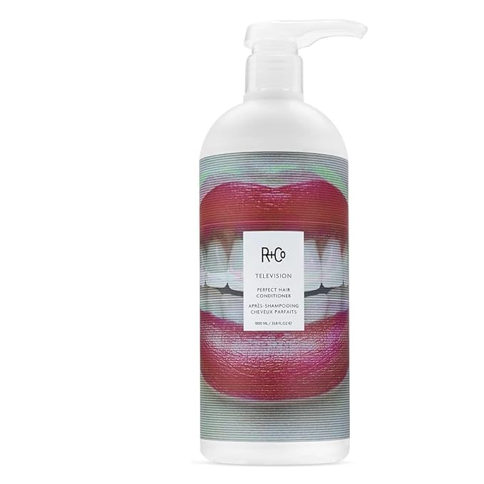 R+Co Television Perfect Hair Shampoo &amp; Conditioner Set + Sample (0.5oz) | Lightweight + Smoothing + Volume | Vegan + Cruelty-Free | 33.5oz (pack of 2)