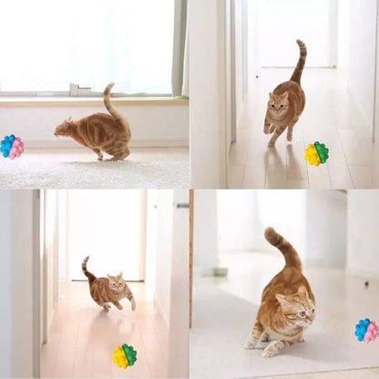 YnFag 16 Pack Foam Soccer Balls Cat Toys for Indoor Cat Balls (Featuring Different 16)