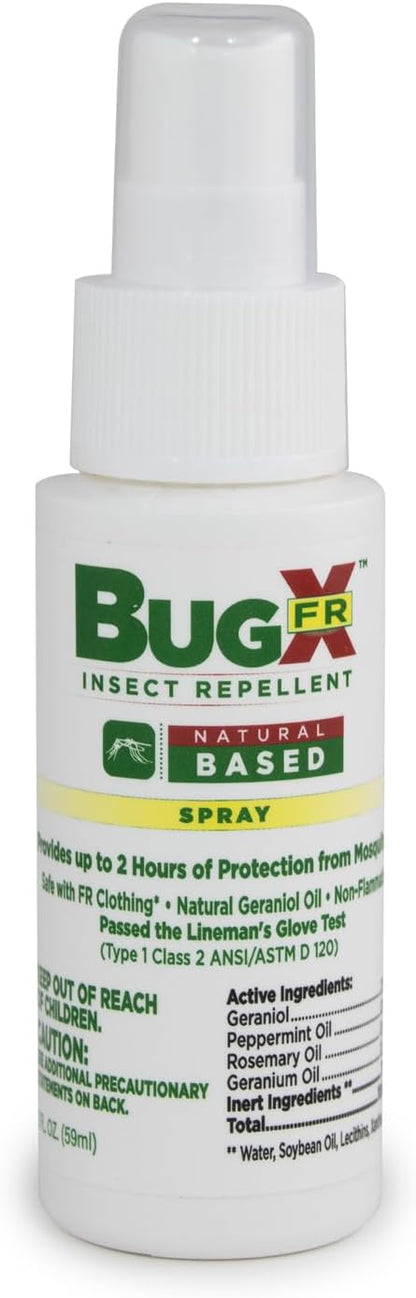 CoreTex Bug X FR DEET-Free Insect Repellent Spray - 2oz Bottle of Natural Geranium Oil to Protect Against Mosquitoes, Flies, &amp; Fleas - Travel Size Bug Repellent Spray Bottle
