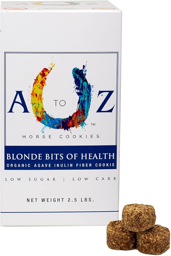 Horse Treats, Blonde Bits of Health, Low Carb/Sugar, A Softer Cookie, Wheat, Corn, Soy &amp; Alfalfa Free, Made with Cinnamon &amp; Agave, All Natural Ingredients, 2.5 lb