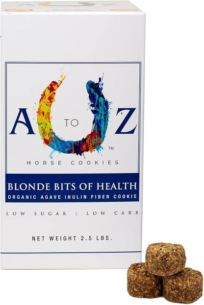 Horse Treats, Blonde Bits of Health, Low Carb/Sugar, A Softer Cookie, Wheat, Corn, Soy &amp; Alfalfa Free, Made with Cinnamon &amp; Agave, All Natural Ingredients, 2.5 lb