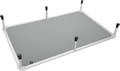 Veehoo Chew Proof Elevated Dog Bed - Cooling Raised Pet Cot - Silver Aluminum Frame and Durable Textilene Mesh Fabric, Unique Designed No-Slip Feet for Indoor or Outdoor Use, Grey, XX-Large, CWC2003
