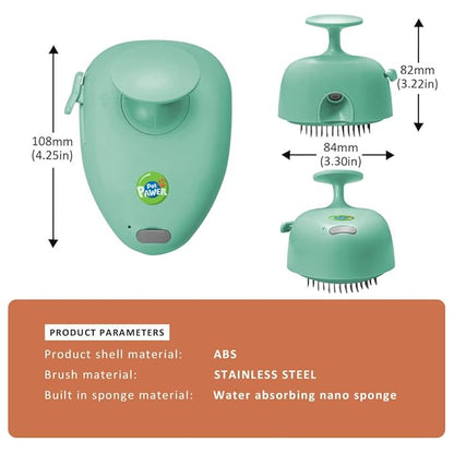 Cat Steam Brush for Shedding, 4 in 1 Rechargeable Steam Brush for Cats and Dogs, Anti-Static, Massage, Cleaning, Shedding &amp; Combing All In One!