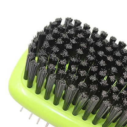 H&amp;H Pets 2-in-1 Grooming Brush for Dogs &amp; Cats - Pin Slicker and Bristle Brush Combo, Perfect for Pet Hair Grooming