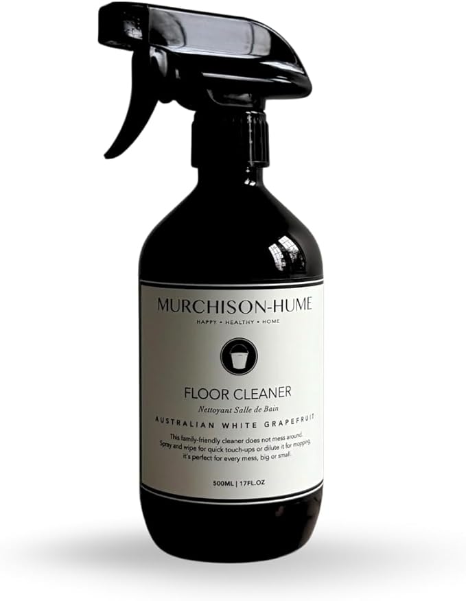 Murchison-Hume Natural Floor Cleaner Spray – Pet-Friendly, Non-Toxic, Plant-Based Formula for Hardwood, Tile &amp; Laminate – Streak-Free Shine, Fresh Scent – 17oz Bottle-Australian White Grapefruit