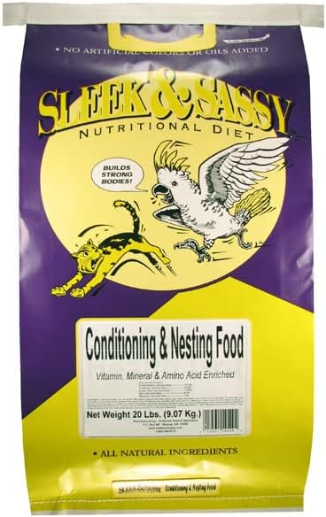 SLEEK &amp; SASSY Conditioning &amp; Nestling Bird Food (20 lbs.)