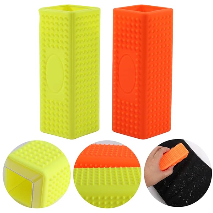 Pet Hair Remover for Furniture and Carpets - Rubber Brush Roller for Sofas and Hollow Cleaner