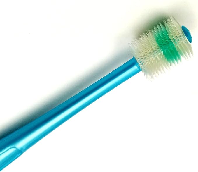H&amp;H Pets 360-Degree Bristle Toothbrush for Dogs and Cats - Super Soft Nylon bristles Tooth Brush, Puppy Supplies, Dog Brush Set, Pet Supplies Dog Grooming Kit Eco-Friendly (3-Count Pack)