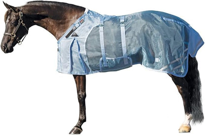 Schneiders Mosquito Mesh II Adjusta-Fit Horse Fly Sheets | Insect &amp; UV Protection for Horses | Durable 350D Mesh | Reflective Safety Stripes