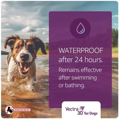 Vectra 3D for Dogs Flea, Tick &amp; Mosquito Treatment &amp; Prevention for Large Dogs (56 to 95 lbs) , 6 month supply