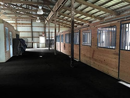 American Floor Mats - Heavy Duty Horse Stall Tiles - Thick, Durable Rubber Flooring - Solid Black, 10&