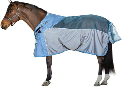 Schneiders Adjusta-Fit Mosquito Mesh Hybrid II Horse Fly Sheets | Ultimate Insect &amp; UV Protection for Equine Comfort