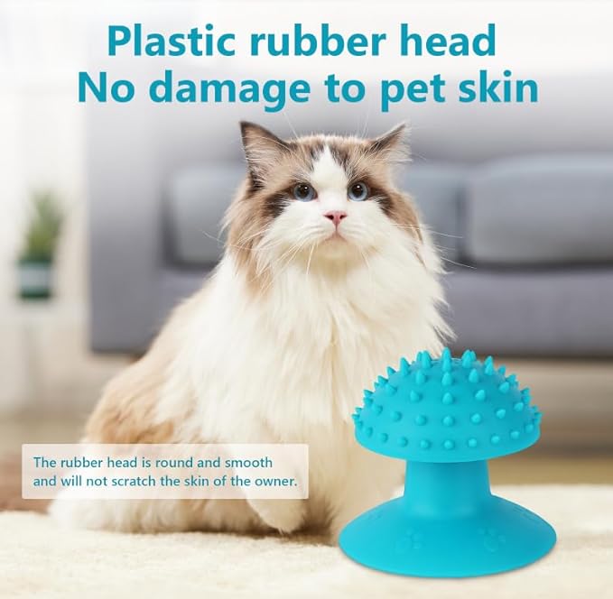 3-Pack Cat Scratcher cat self groomer for Loose Fur Removal, Catnip Massager, Massage Combs for Short &amp; Long Fur Cats and Kittens