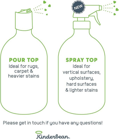 Dog &amp; Cat Urine Stain and Odor Eliminator for Carpet, Upholstery, Hard Floors - Single 32 oz., Grapefruit &amp; Thyme Scent, Enzyme Bio-Active Formula with Squeeze and Spray Top