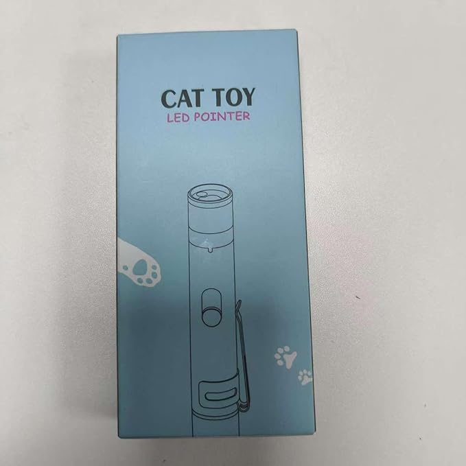 Cat Toys, USB Rechargeable Interactive Cat Mouse Toys, 3 Light Modes &amp; 5 Adjustable Patterns, Portable Kitten Toy for Indoor Cats &amp; Dogs, Training &amp; Exercise Fun