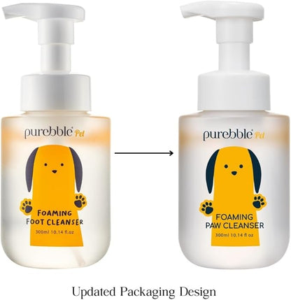 Pet Foaming Foot Paw Cleanser | Designed for All Types of Paw Washers | Dog Cleaning Supplies | Nourishing, Softening, Calming, Itch Reducing for Dog Paws | 300ml / 10.14 fl oz