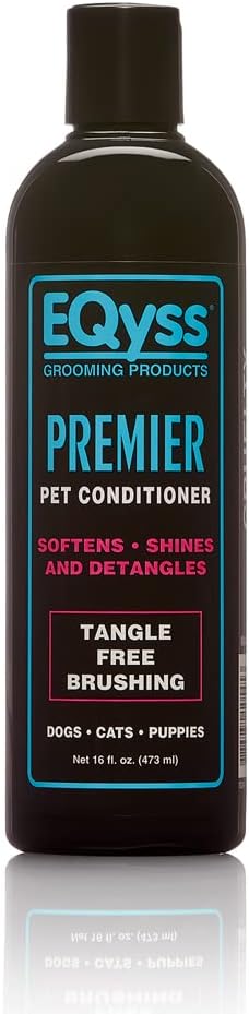 EQyss Premier Pet Conditioner - Moisturizes, Softens, &amp; Conditions Dry Coat &amp; Hair, Detangles &amp; Adds Shine - for all Dogs, Cats, Puppies (16 oz)